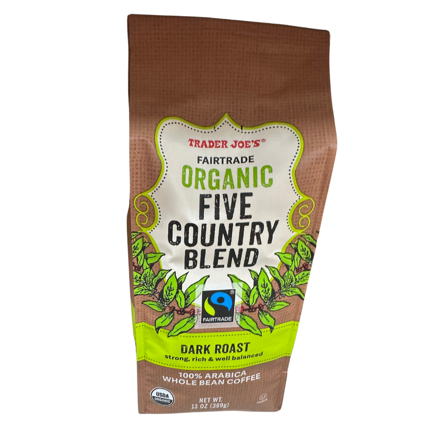 Five Country Blend ORGANIC Dark Roast Whole Bean