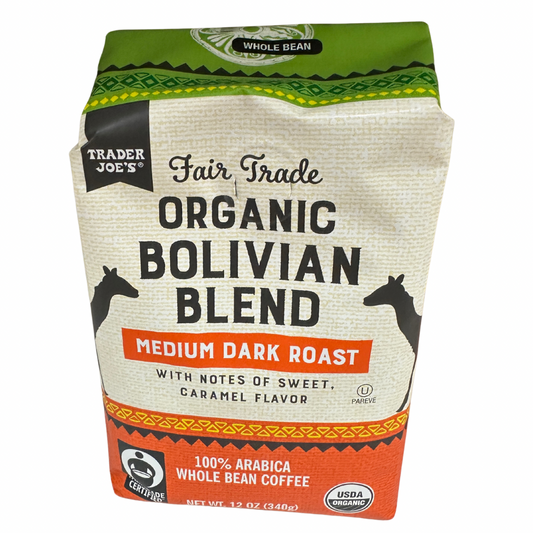 Bolivian Blend Coffee ORGANIC WHOLE BEAN