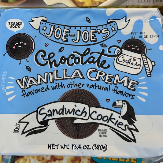 Joe Joe’s Chocolate Vanilla Crème Sandwich Cookies