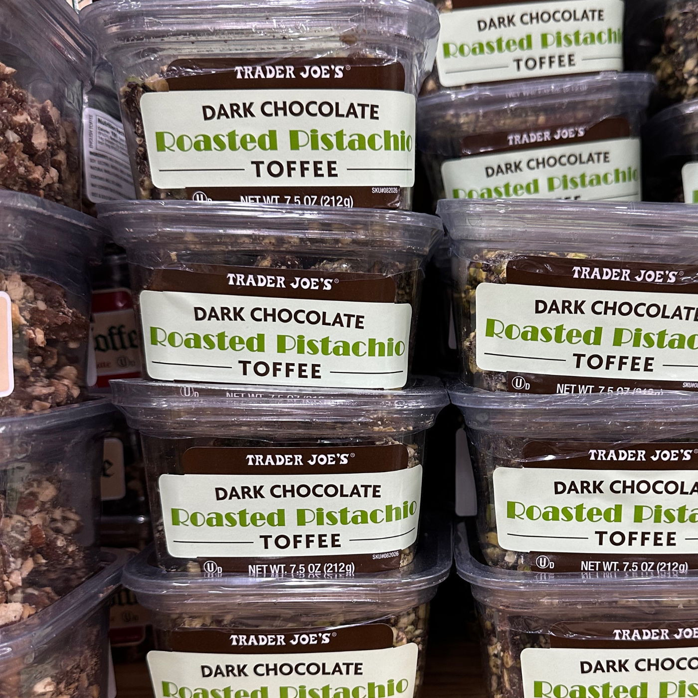 Dark Chocolate Roasted Pistachio Toffee